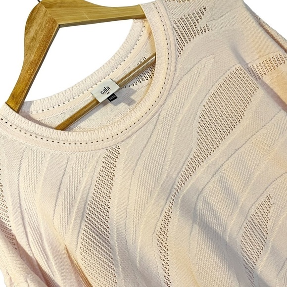 CAbi Pink Shy Boxy Pullover Balletcore Sweater - Picture 6 of 6